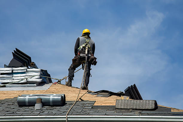 Professional Gutter Installation technician working in Noblesville, IN